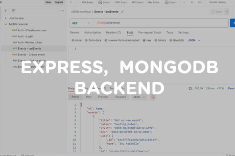 ExpressJS, MongoDB backend